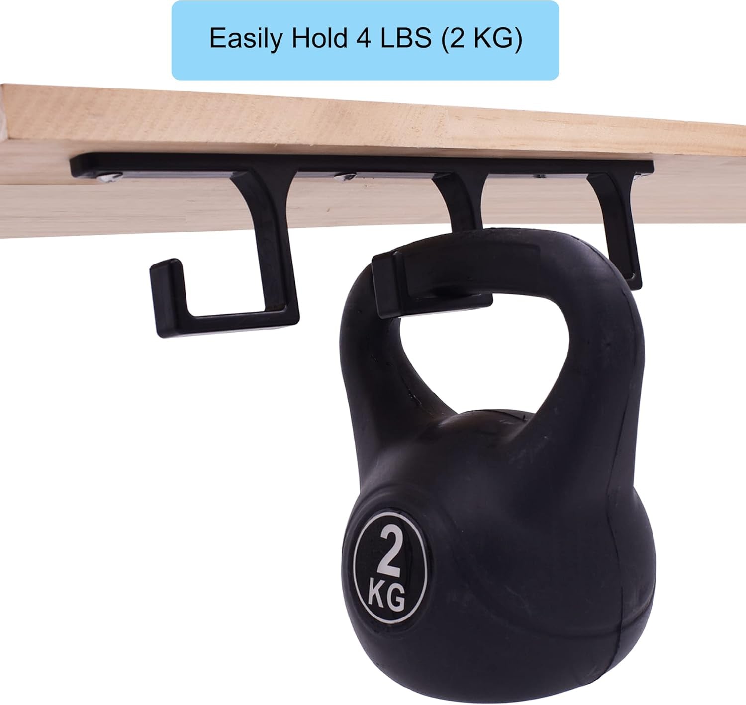 Overhead Ceiling Fishing Rod Rack Fishing Rod Storage Holder - No Fishing Pole - Black