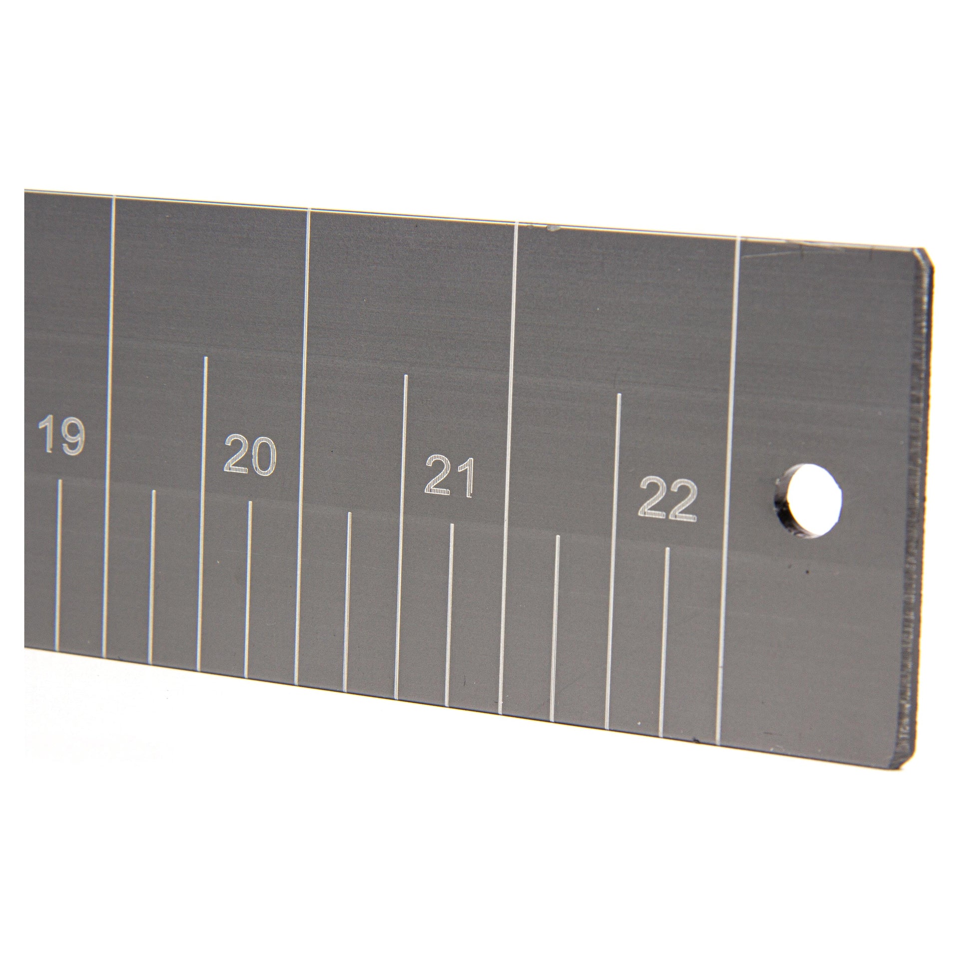 (2 Pack)  22 in Aluminum Fish Measuring Board, Boat Mount Fishing Ruler with Corrosion Resistant Finish for Freshwater and Saltwater Use