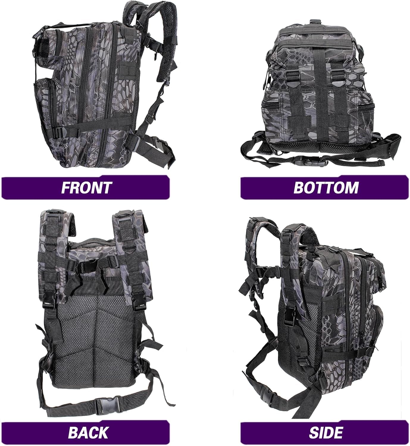 Lightweight Fishing Tackle Backpack Professional Water-Resistant All-In-One Rod Holder & Gear Storage