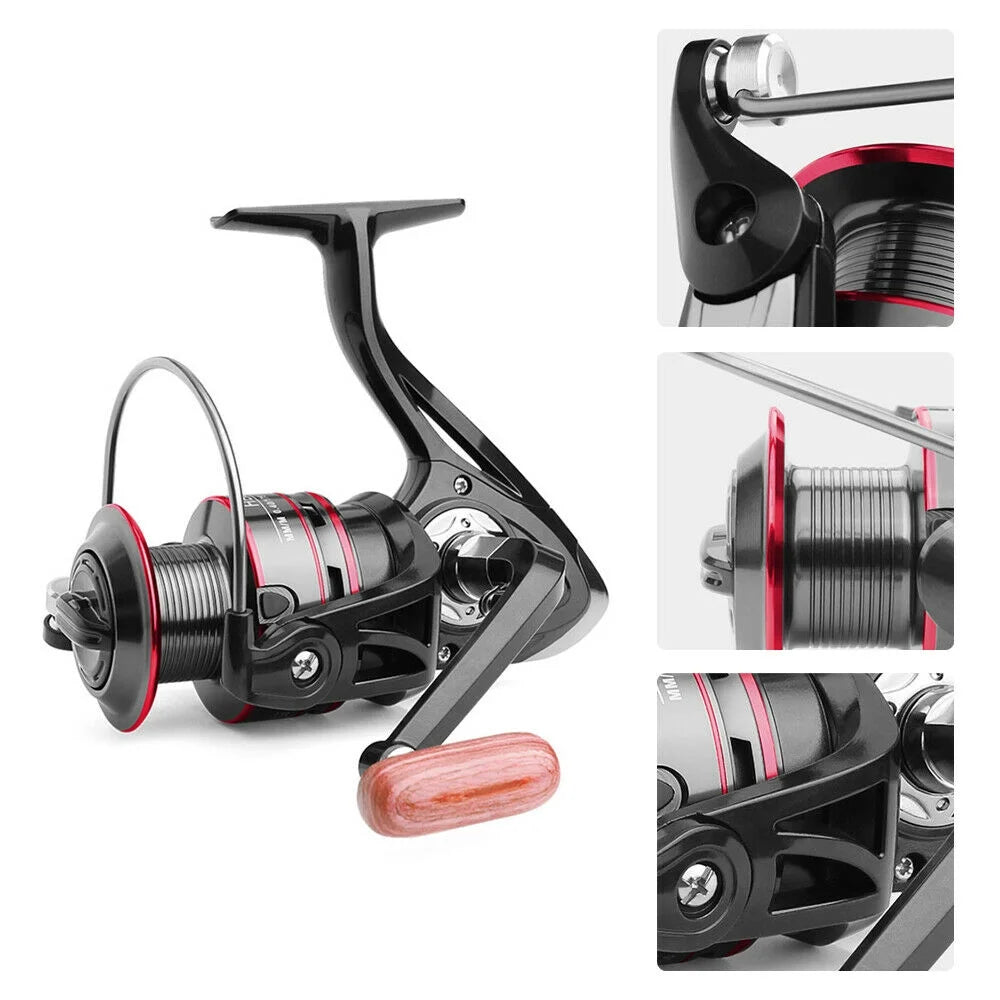 HB500-HB6000 Heavy Duty Spinning Reel Saltwater Offshore Fishing Reel Max Drag 18Lbs