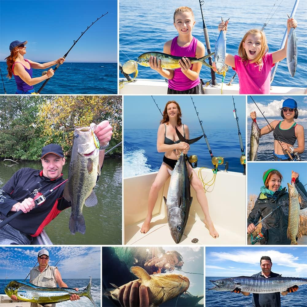 Super Tough Braided Fishing Line 4 Strands / 8 Strands, 4Lb - 160Lb Braid Lines, 150/300/500/1000 Yards for Saltwater
