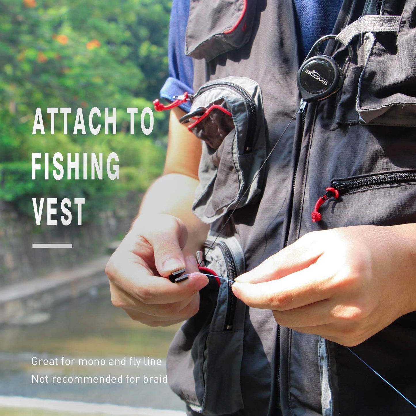 FC2 Fishing Knot Tying Tool, Fly Fishing Line Cutter, Fishing Clippers with Retractor
