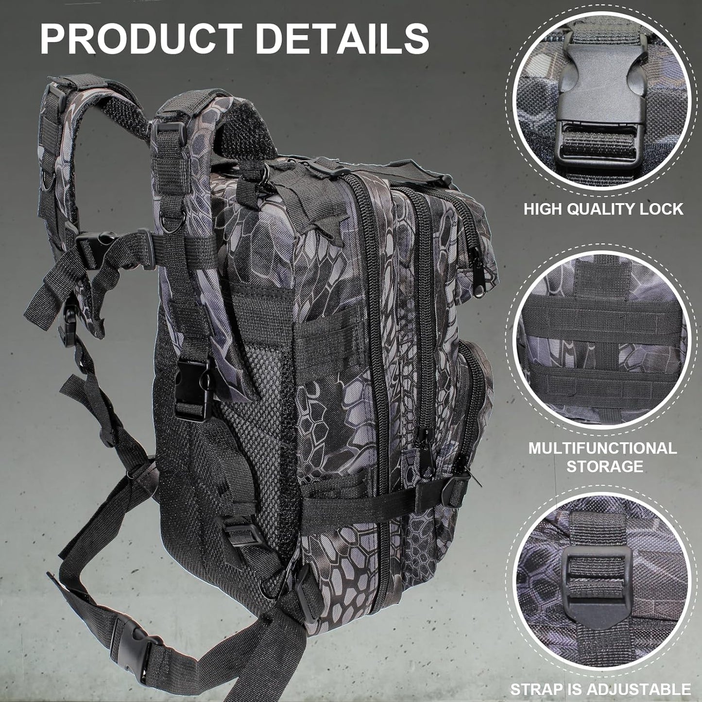 Lightweight Fishing Tackle Backpack Professional Water-Resistant All-In-One Rod Holder & Gear Storage