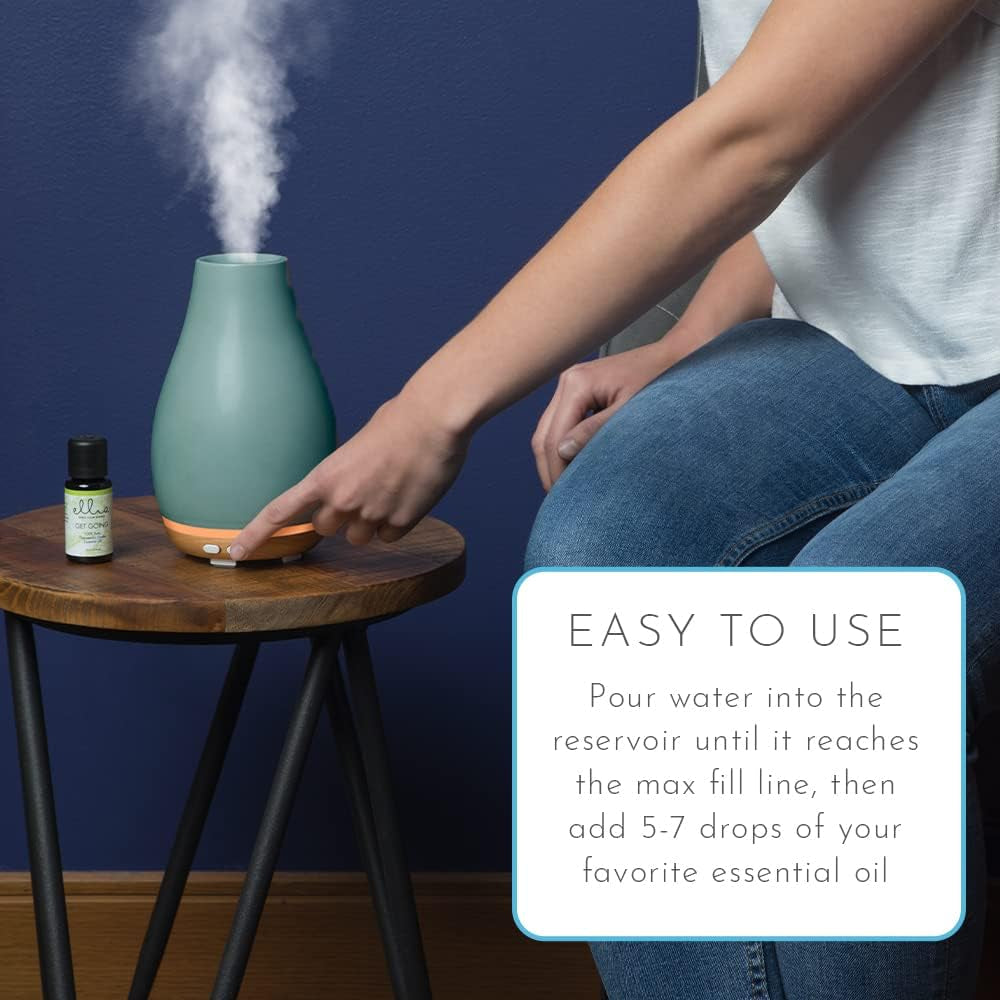 Blossom Essential Oil Aromatherapy Diffuser, Blue