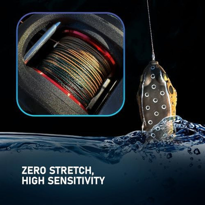 Braided Fishing Line - Pro Grade Power Performance for Saltwater or Freshwater Fish - Colored Fishing Line Braid for Extra Visibility