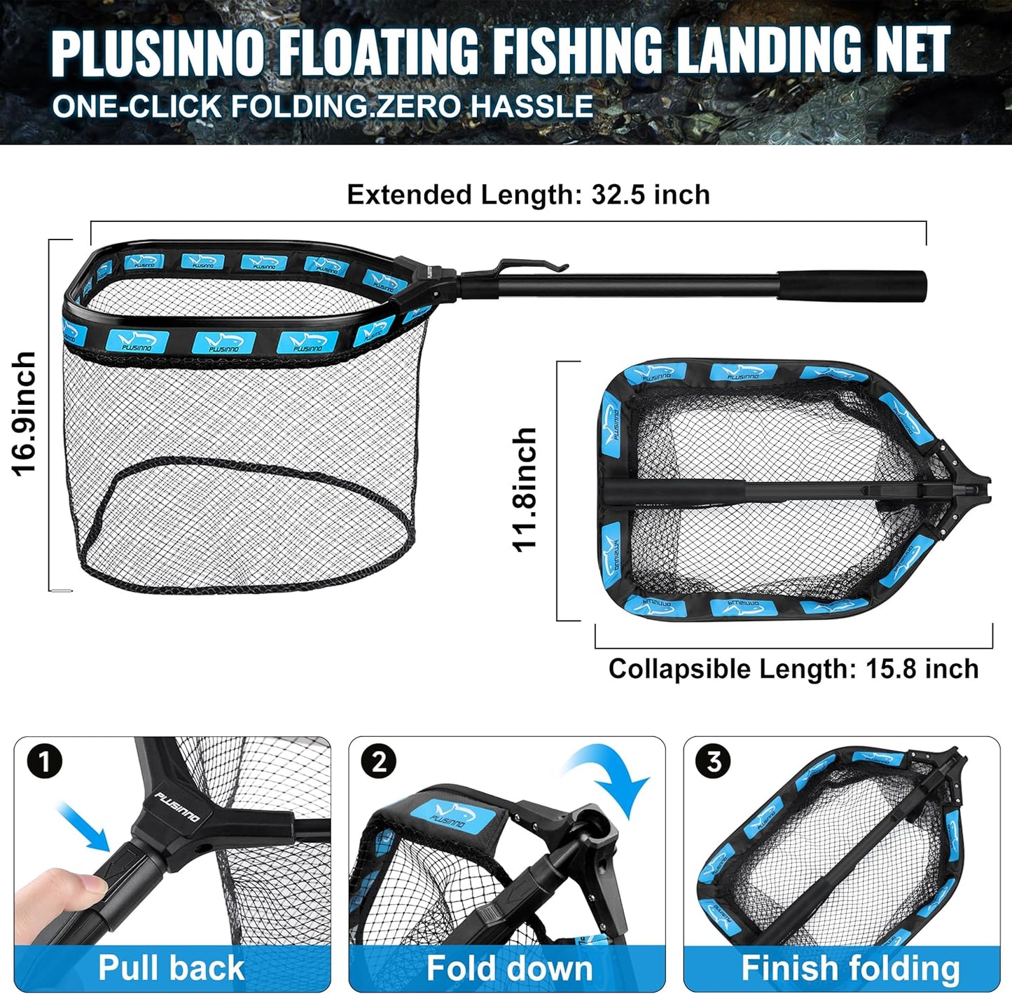 Fishing Gear,Fishing Backpack with Floating Fishing Net,Tackle Boxes,Waterproof Fishing Tackle Bag,Fishing Gifts for Men