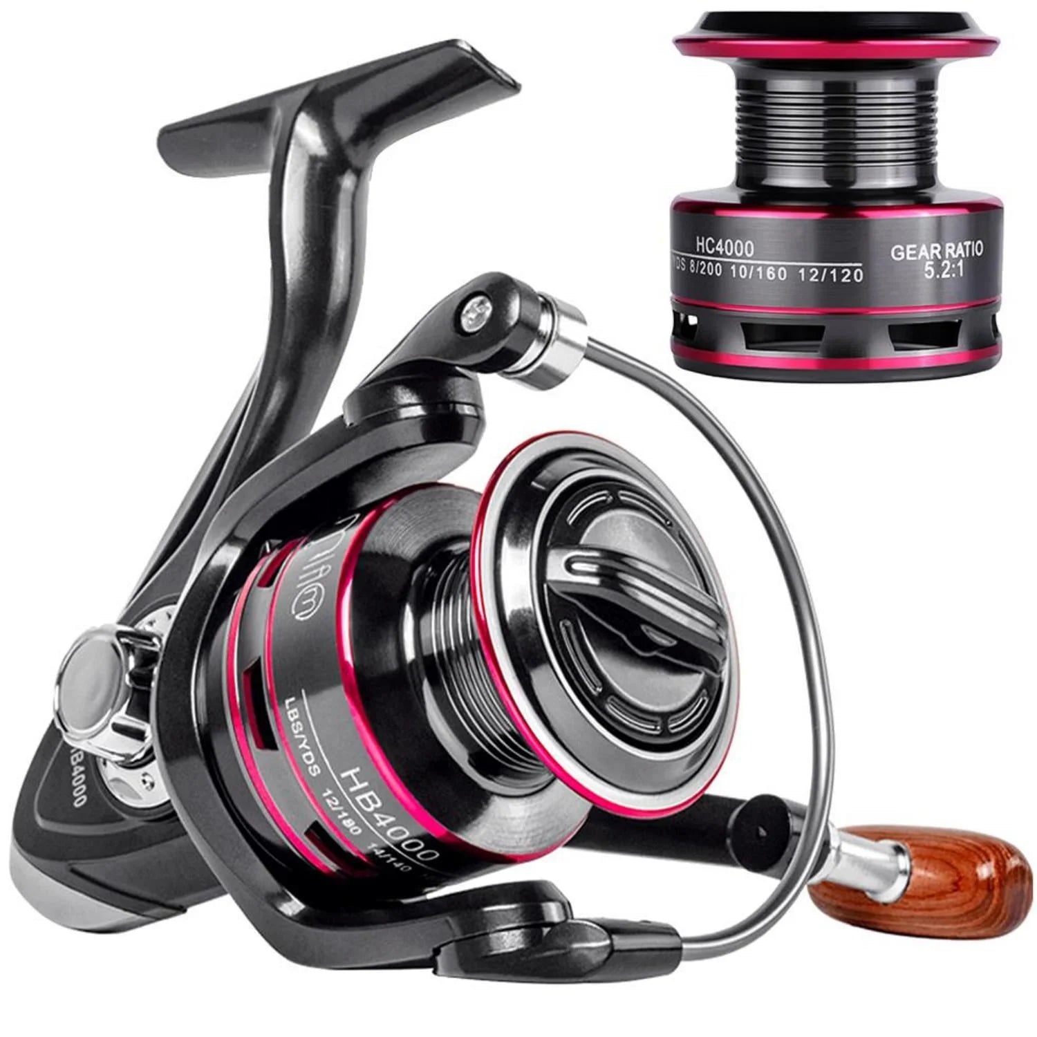 HB500-HB6000 Heavy Duty Spinning Reel Saltwater Offshore Fishing Reel Max Drag 18Lbs