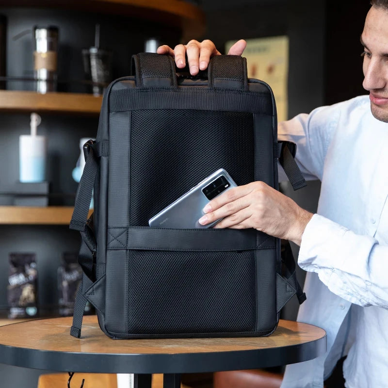 Expandable Men Backpack Waterproof Business Laptop Backpack Man Large Capacity Travel Bag Fashion School Backpack