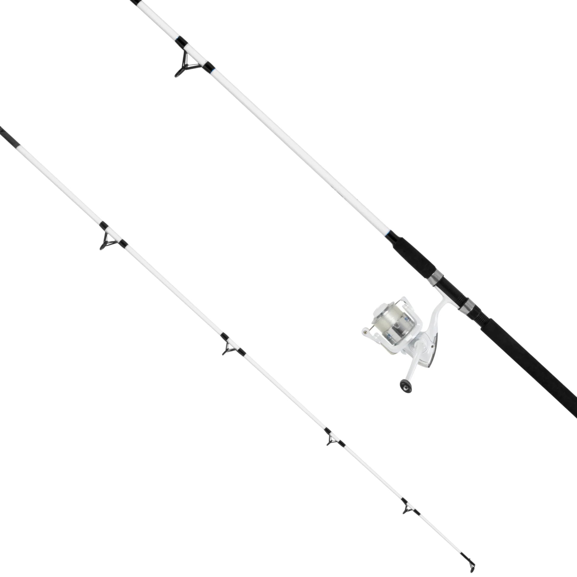 Medium Action 2-Piece Spinning Rod and Reel Combo, Size 6000 Reel, 8 Feet