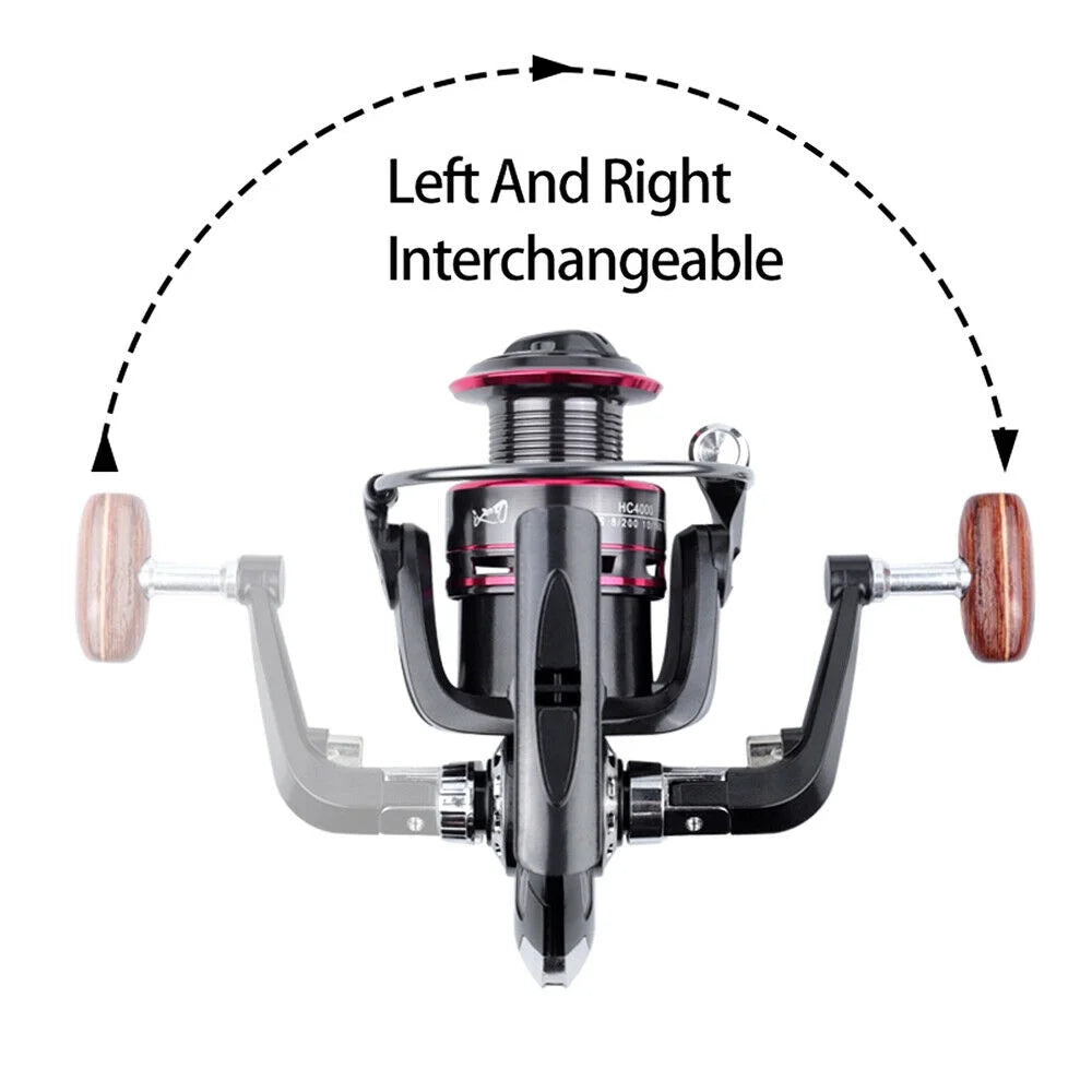 HB500-HB6000 Heavy Duty Spinning Reel Saltwater Offshore Fishing Reel Max Drag 18Lbs