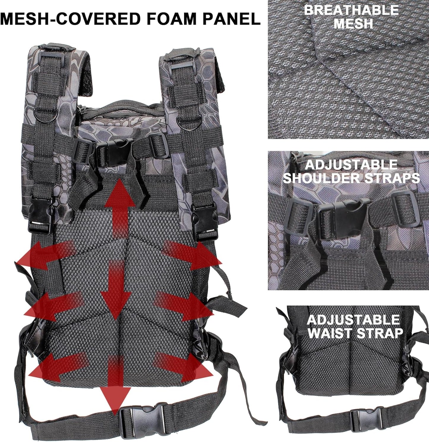 Lightweight Fishing Tackle Backpack Professional Water-Resistant All-In-One Rod Holder & Gear Storage