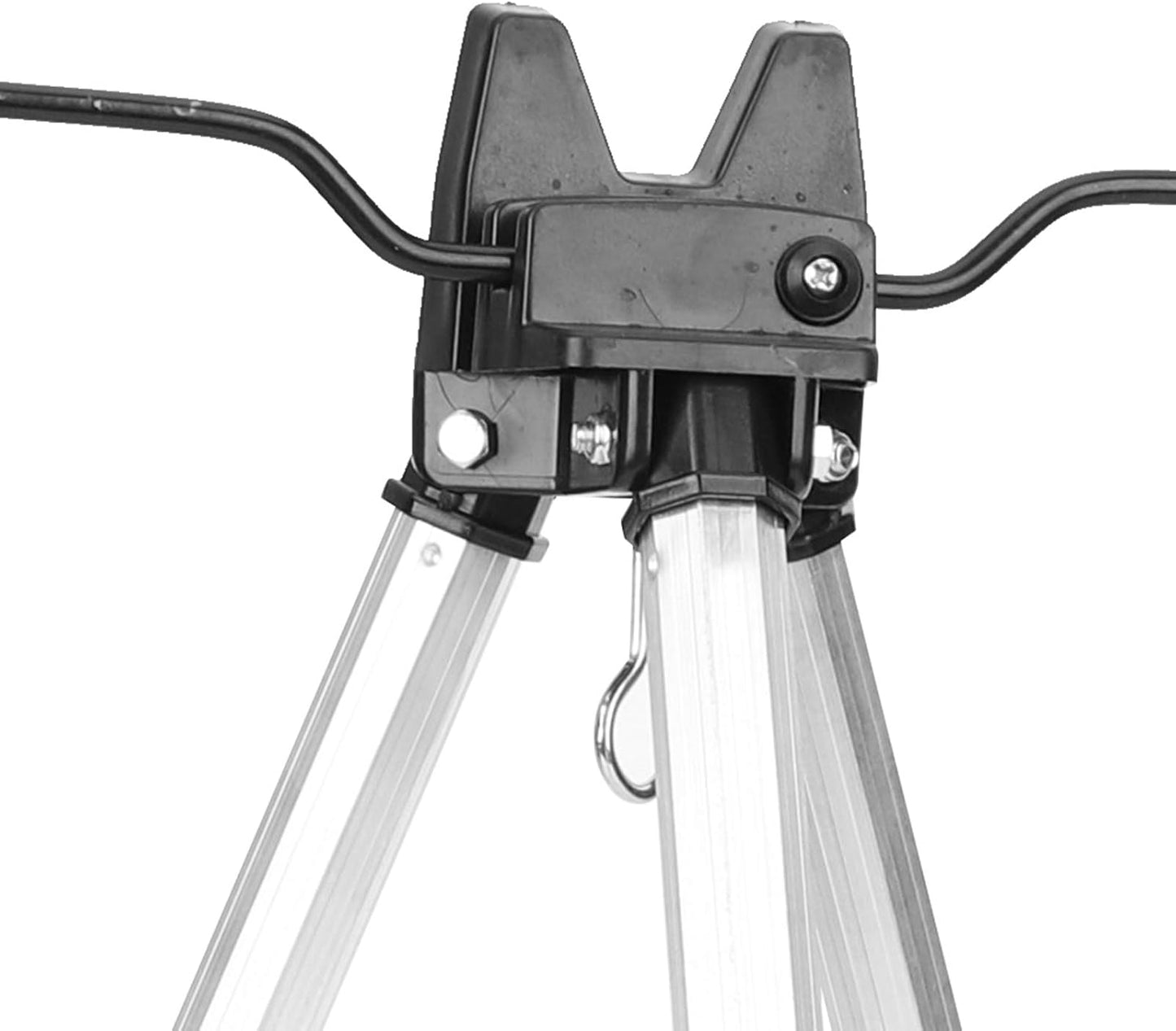 Foldable Fishing Pole Holder, Aluminum Alloy Mini Fishing Rod Tripod Stand Ultrashort Folding Sea Pole Bracket Equipment Accessory for Fishing Lover Outdoor