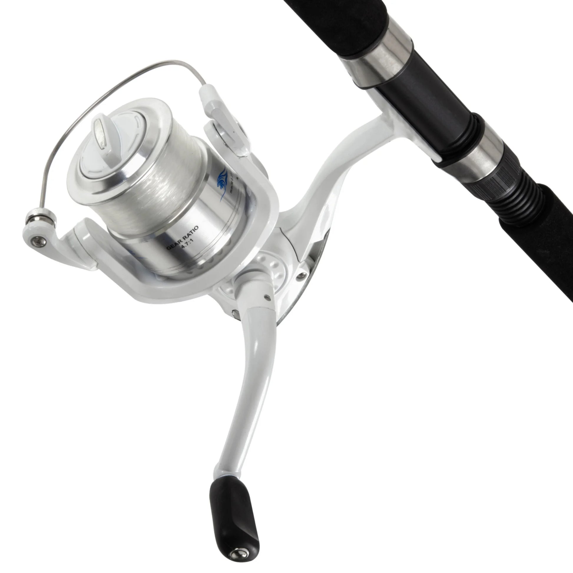 Medium Action 2-Piece Spinning Rod and Reel Combo, Size 6000 Reel, 8 Feet