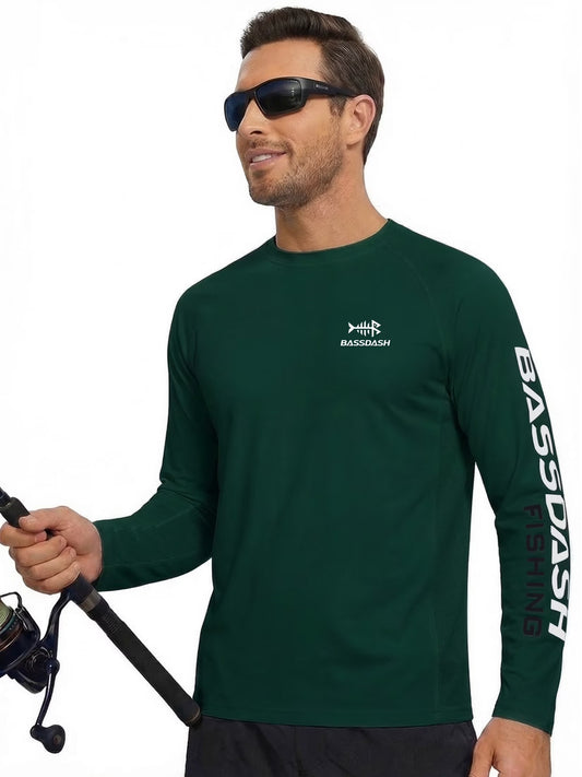 Fishing T Shirts for Men UV Sun Protection UPF 50+ Long Sleeve Tee T-Shirt