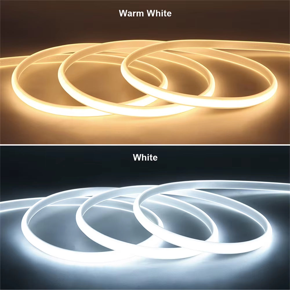 220V Led Ribbon Adhesive High Brightness COB Led Strip for Room Led Strip Flexible Ribbon for Home Kitchen Lighting