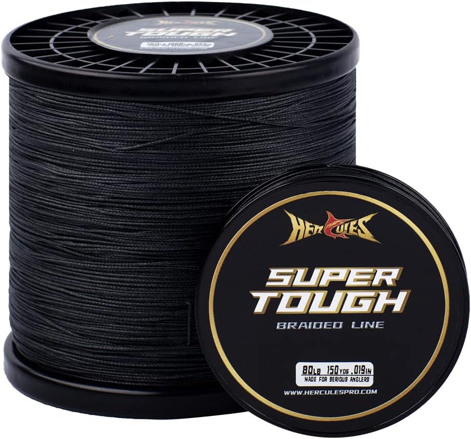Super Tough Braided Fishing Line 4 Strands / 8 Strands, 4Lb - 160Lb Braid Lines, 150/300/500/1000 Yards for Saltwater