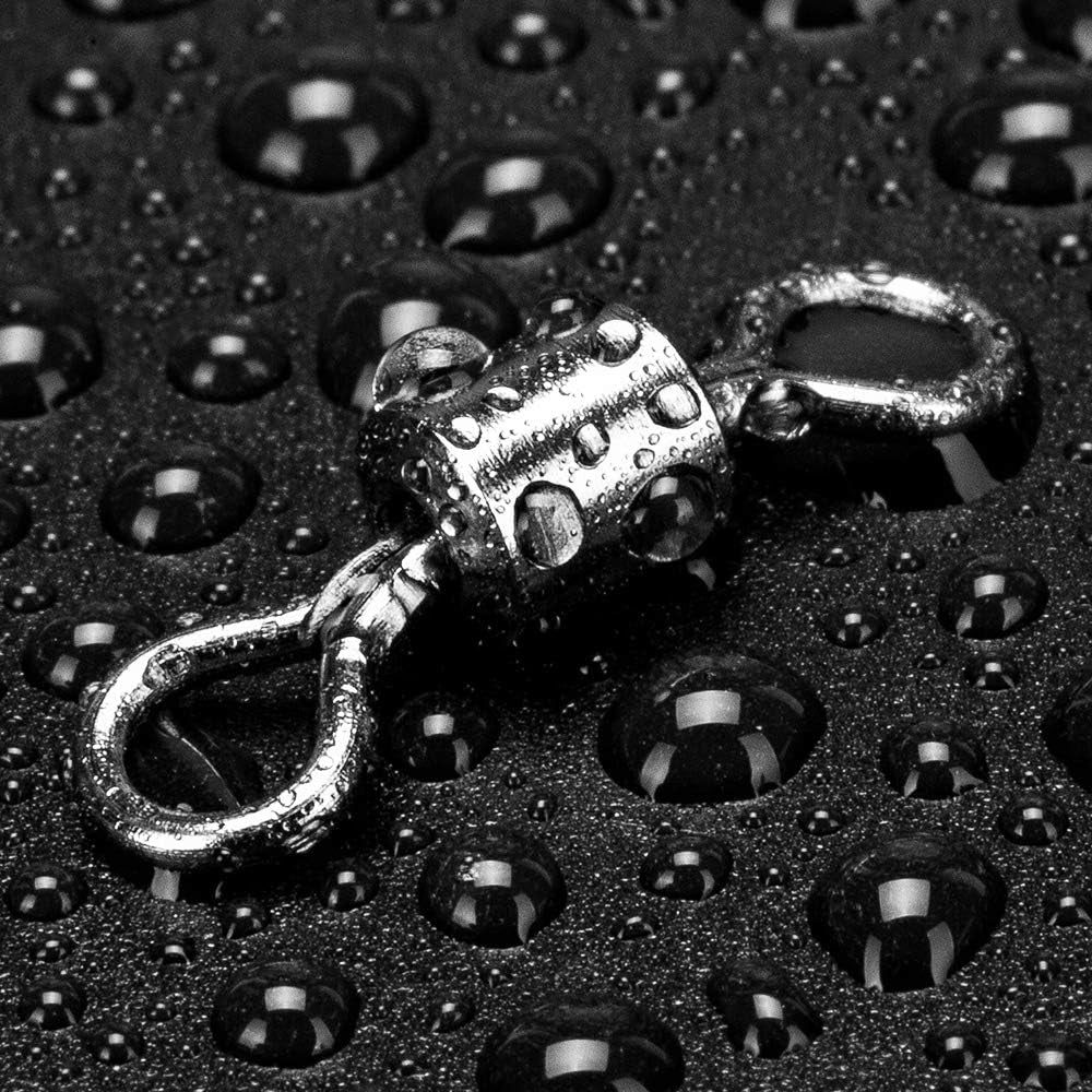 Fishing Swivels, 200Pcs Barrel Swivels Fishing Stainless Steel Swivel Fishing for Saltwater Freshwater Fishing