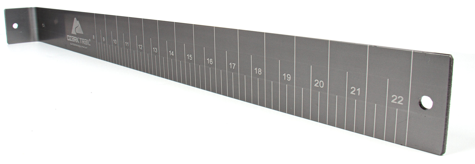 (2 Pack)  22 in Aluminum Fish Measuring Board, Boat Mount Fishing Ruler with Corrosion Resistant Finish for Freshwater and Saltwater Use