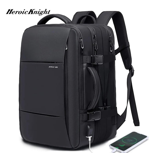 Expandable Men Backpack Waterproof Business Laptop Backpack Man Large Capacity Travel Bag Fashion School Backpack
