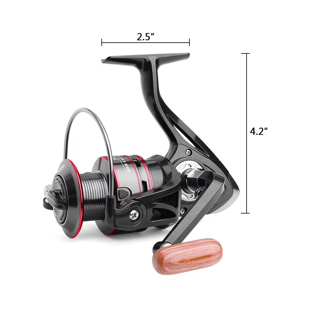 HB500-HB6000 Heavy Duty Spinning Reel Saltwater Offshore Fishing Reel Max Drag 18Lbs